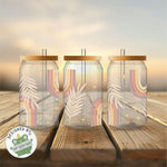 exklusiv bei Sewando: Boho-Regenbogen & Palmenblätter – Trendiges Sublimationsdesign - Sewando