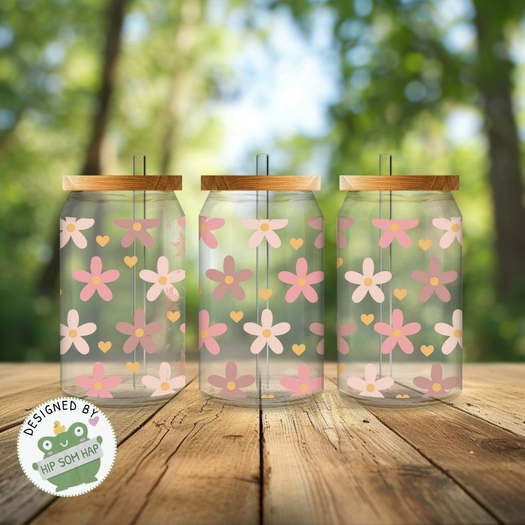 exklusiv bei Sewando: Retro-Blumen-Sublimationsdesign in Pastell - Sewando