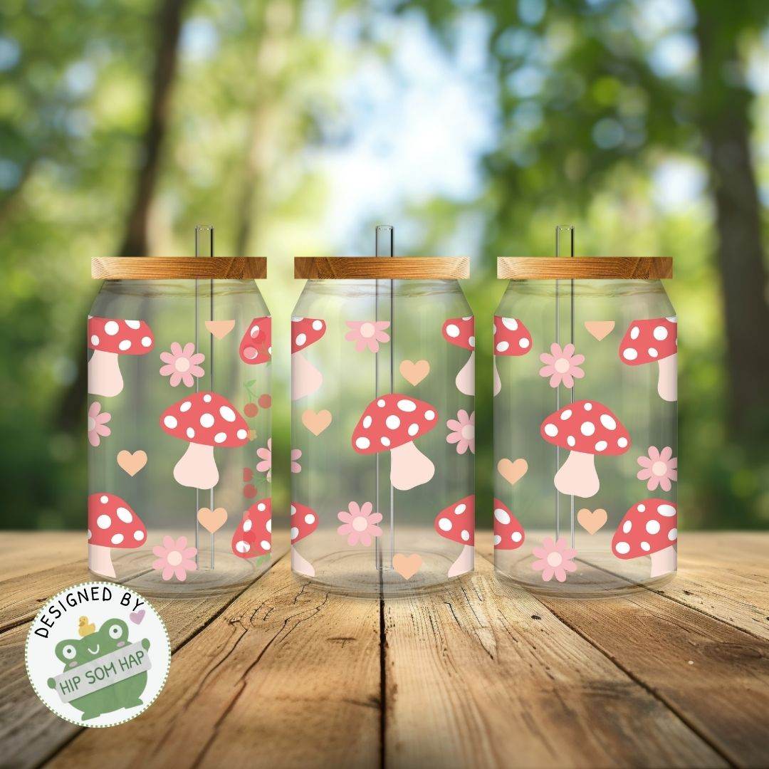 exklusiv bei Sewando: Fliegenpilz & Blümchen – Verspieltes Sublimationsdesign - Sewando