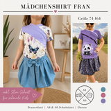 Schnittmuster Shirt für Mädchen Fran Gr. 74-164