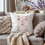 Bügelbild Osterhase mit rosa Schleife – Frühling Design für Shirts & mehr - Sewando