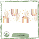 exklusiv bei Sewando: Boho-Regenbogen & Palmenblätter – Trendiges Sublimationsdesign - Sewando