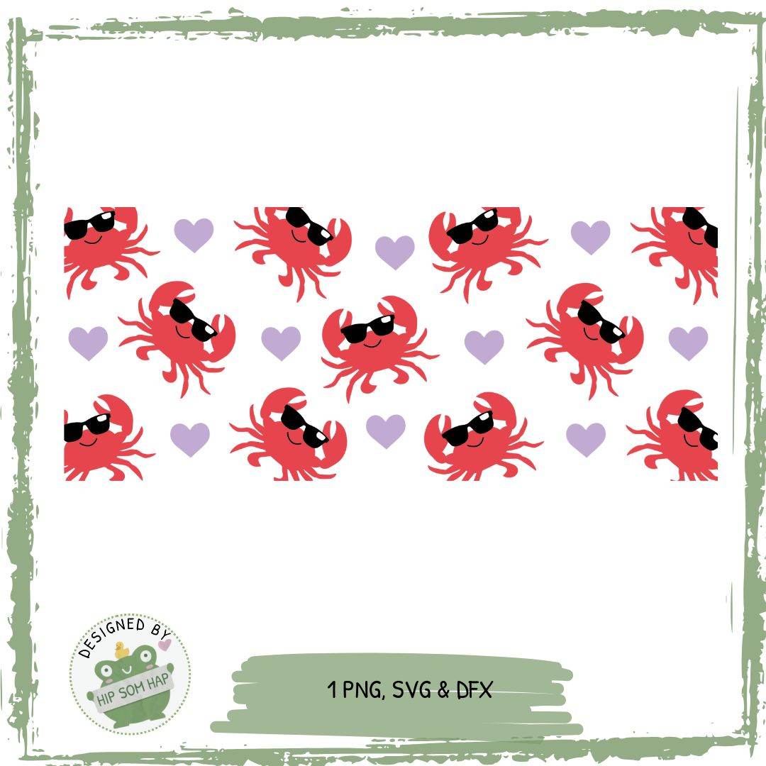 exklusiv bei Sewando: Coole Krabbe – Sommerliches Sublimationsdesign - Sewando