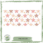 exklusiv bei Sewando: Retro-Blumen-Sublimationsdesign in Pastell - Sewando