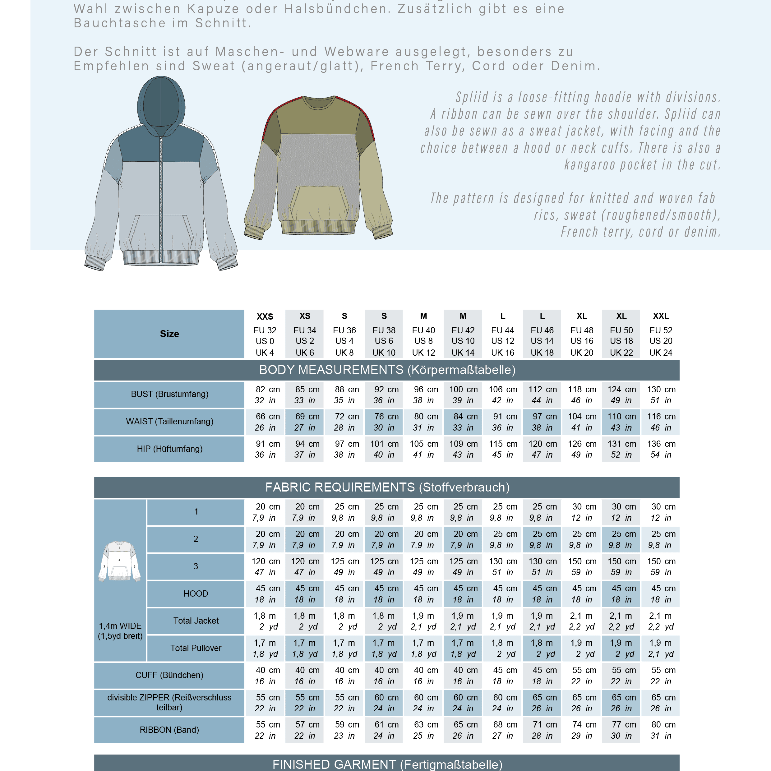 SPLIID.pullover | Damen | 32-52 Schnitt : - Sewando