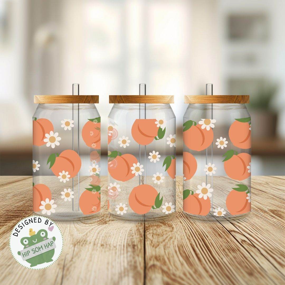 exklusiv bei Sewando: Pfirsiche & Margeriten – Sommerliches Sublimationsdesign - Sewando