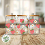 exklusiv bei Sewando: Erdbeerblümchen – Süßes Sublimationsdesign - Sewando