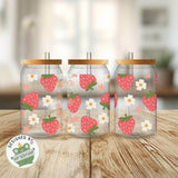exklusiv bei Sewando: Erdbeerblümchen – Süßes Sublimationsdesign - Sewando