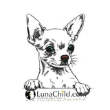 Stickdatei Chihuahua kurzhaar  "Aage" - realistisch - FÜR HELLE STOFFE