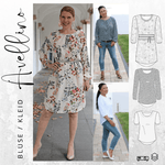 Schnittmuster Bluse/Kleid AVELLINO Gr. 32-54 : - Sewando