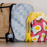 Schnittmuster Turnbeutel ELINE in 3 Varianten (35x40x10cm)