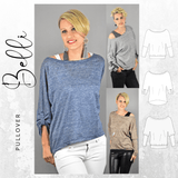 Schnittmuster Pullover BELLI Gr. 34-54 : - Sewando