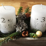Vorlage für Kerzentattoo Weihnachten pdf Advent Kerzensticker für Wasserschiebefolie - Sewando