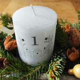 Vorlage für Kerzentattoo Weihnachten pdf Advent Kerzensticker für Wasserschiebefolie - Sewando