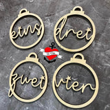 3D Druck *Advents Zahlen* Laser-, 3D Druck- und Plotterdatei - Sewando
