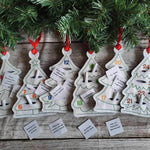 Stickdatei Set Adventskalender Tannen ITH als Anhänger oder Stabdeko - Sewando