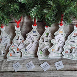 Stickdatei Set Adventskalender Tannen ITH als Anhänger oder Stabdeko - Sewando