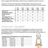 Adventure Joggers, Schnittmuster Grösse 98-164