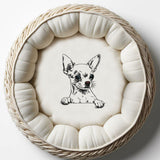 Stickdatei Chihuahua kurzhaar  "Aage" - realistisch - FÜR HELLE STOFFE