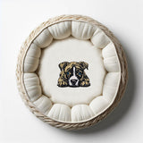 Stickdatei Applikation Staffordshire Terrier "Jan" - realistisch - FÜR HELLE & DUNKLE STOFFE