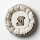 Stickdatei Applikation Golden Retriever "Muffin" - realistisch - FÜR HELLE & DUNKLE STOFFE