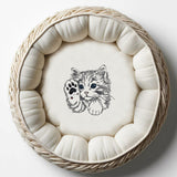 WENIGER STICHE - Stickdatei Katze "Heidi" - LIGHT - für helle Stoffe