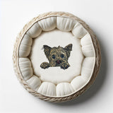 Stickdatei Applikation Yorkshire Terrier "Cindy" - realistisch - FÜR HELLE & DUNKLE STOFFE