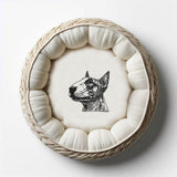 Stickdatei Bullterrier "Chiquita" - realistisch - FÜR HELLE STOFFE