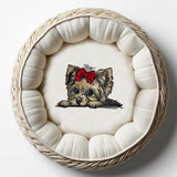 Stickdatei Applikation Yorkshire Terrier "Elsa" - realistisch - FÜR HELLE & DUNKLE STOFFE