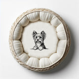 Stickdatei Yorkshire Terrier "Charly"- realistisch - FÜR HELLE STOFFE