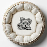 Stickdatei Yorkshire Terrier "Benny" - realistisch - FÜR HELLE STOFFE