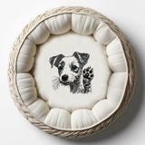 Stickdatei Jack Russel Terrier "Stella" realistisch - FÜR HELLE STOFFE