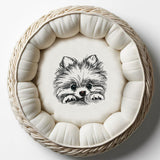 Stickdatei Pomeranian "Lou" - realistisch - FÜR HELLE STOFFE