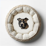 Stickdatei Applikation Staffordshire Bull Terrier "Rachel" - realistisch - FÜR HELLE & DUNKLE STOFFE