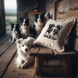 Stickdatei Border Collie "Vera"- realistisch - FÜR HELLE STOFFE
