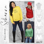 Schnittmuster Sweater/Pullunder SCHENNA Gr. 34-56 : - Sewando