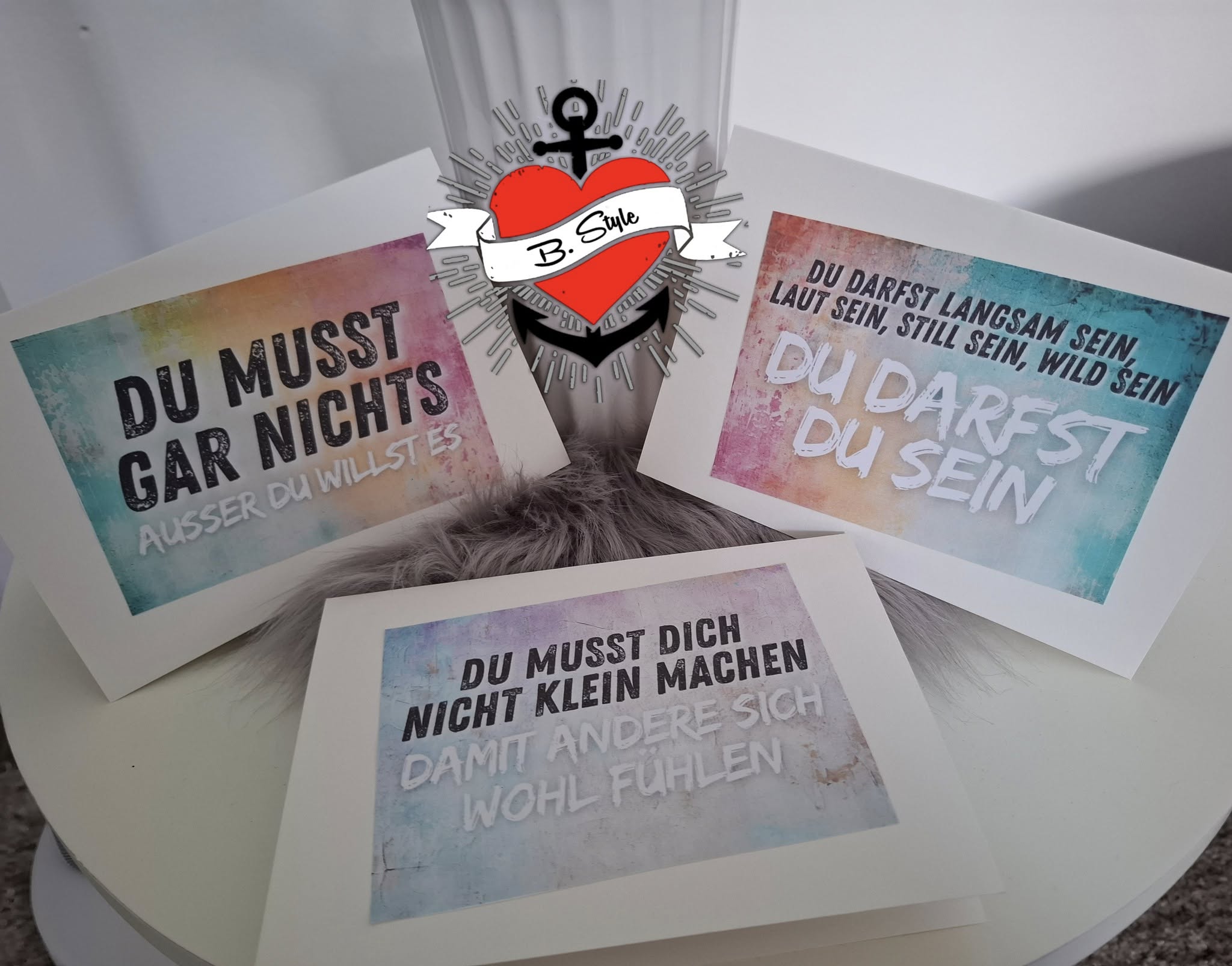 *Affirmationskarten* Druckdatei & Plotterdatei - Sewando