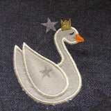 Stickdatei "Schwan mit Krone" 16x26 cm