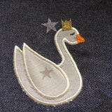 Stickdatei "Schwan mit Krone" 18x30 & 20x30 cm