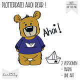 Plotterdatei Ahoi Bear - Sewando