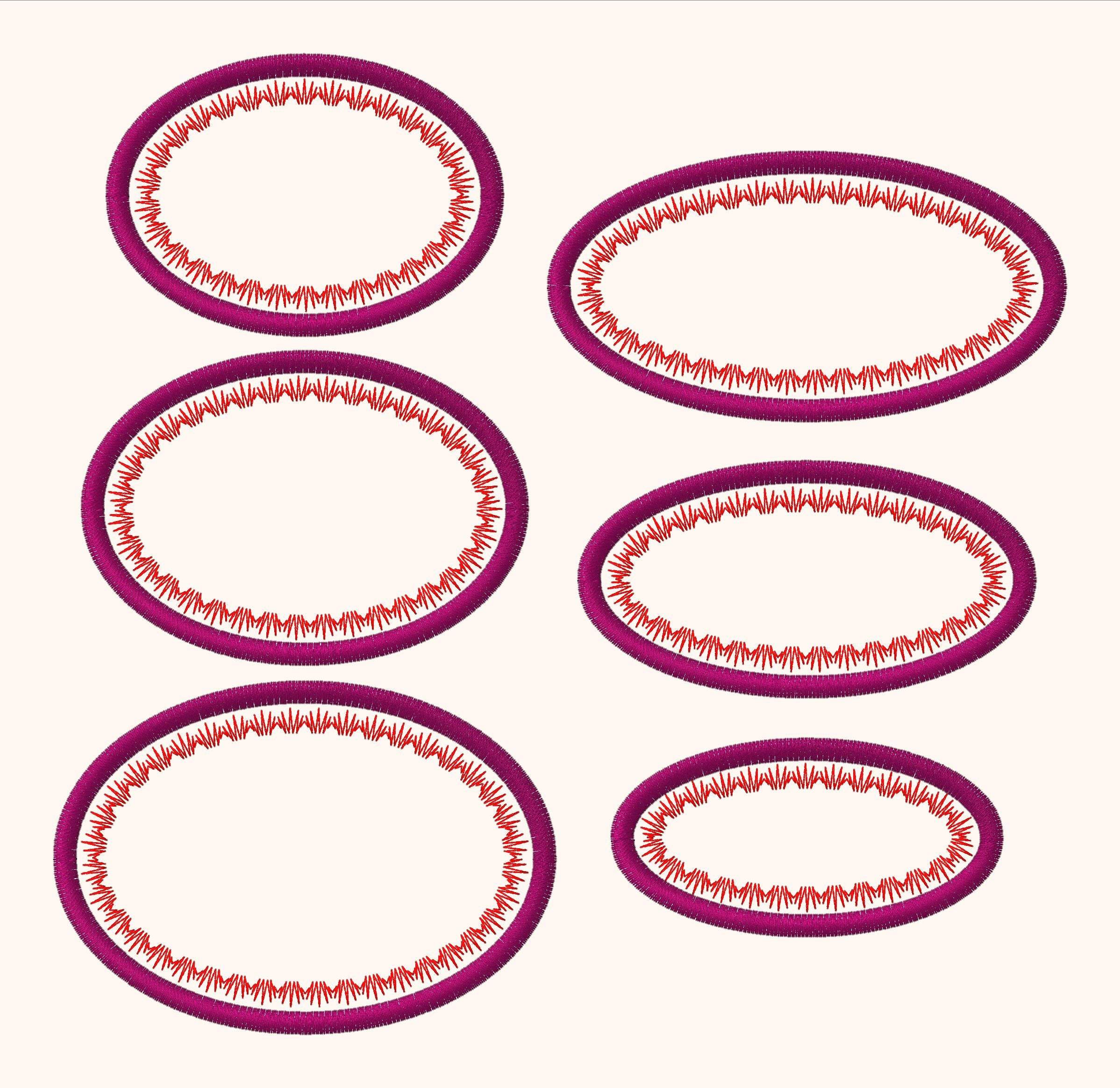 12x Stickdatei beschreibbare Aufkleber Krönchen - Sewando