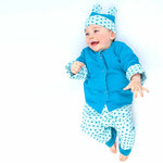 Baby Nähmuster Digitaler Download Neugeborenen Cardigan Strampler Set Bärenmütze Design Komplettes Schnittmuster Set Mehrere Größenoptionen Herz Stern Details PDF Format Sofortiger Zugriff DIY Baby Kleidung Anleitung Perfektes Handgemachtes Geschenk Unverzichtbar