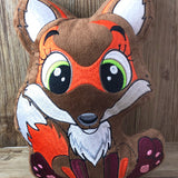 ITH Plüschtier „Fuchs Aldebar“ | Für 16x26 Rahmen | In-the-Hoop Plushie | Stickdatei | Embroidery Design | alle Formate | Sofort-Download