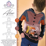 Schnittmuster Pullover Alex Gr. 80 bis 152 - Sewando