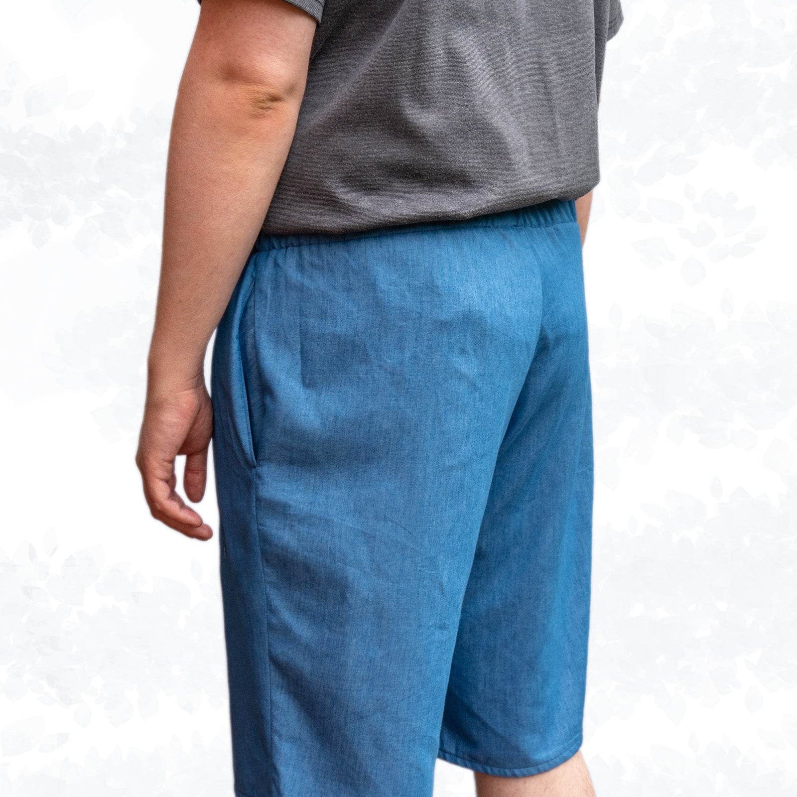 Schnittmuster Alex Men – Shorts für Herren mit Gummibund & Nahttaschen Gr. 44-60 / XS-4XL - Sewando
