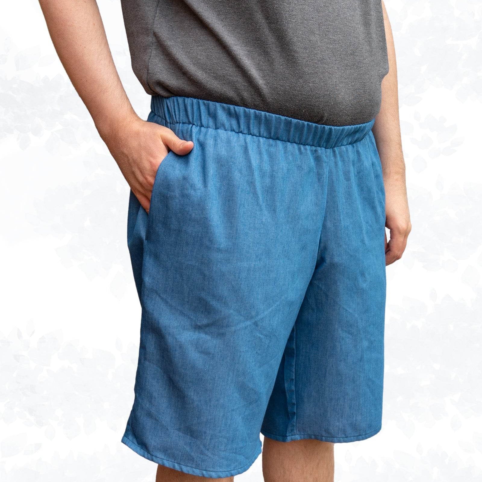 Schnittmuster Alex Men – Shorts für Herren mit Gummibund & Nahttaschen Gr. 44-60 / XS-4XL - Sewando