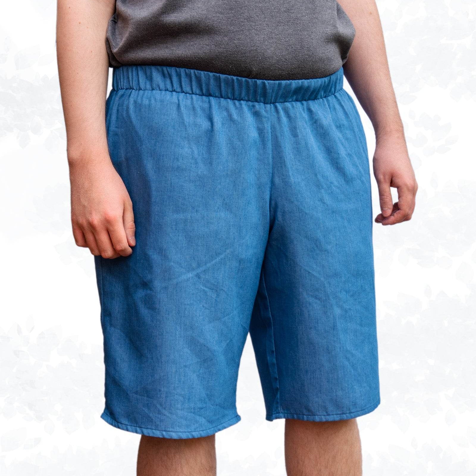 Schnittmuster Alex Men – Shorts für Herren mit Gummibund & Nahttaschen Gr. 44-60 / XS-4XL - Sewando