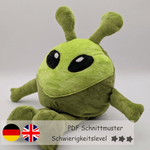 Alien Wendekuscheltier Krempeltier Level 3 - Nähanleitung und Schnittmuster - Sewando