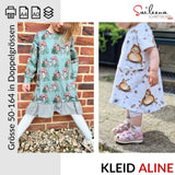 Kleid Aline, Schnittmuster Grösse 50-164
