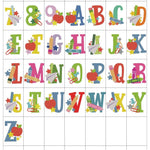 Stickdatei Einschulung, Buchstaben Schrift Alphabet 99mm Set 932 - Sewando